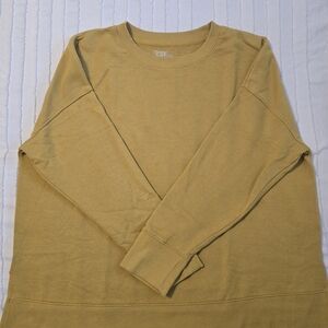 Womens Mustard Crewneck Sweater